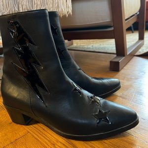 Modern Vice Black Leather Boots